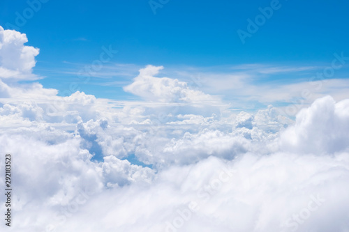 Sky white clouds background. Clouds sky background. © ijeab