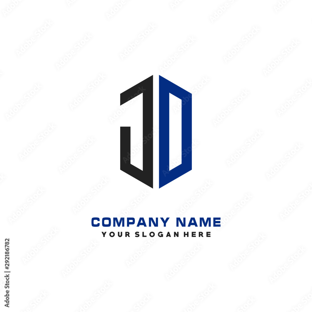 JO Letter Logo Hexagonal Design, initial logo for business, JO Letter Logo Hexagonal Design, initial logo for business,