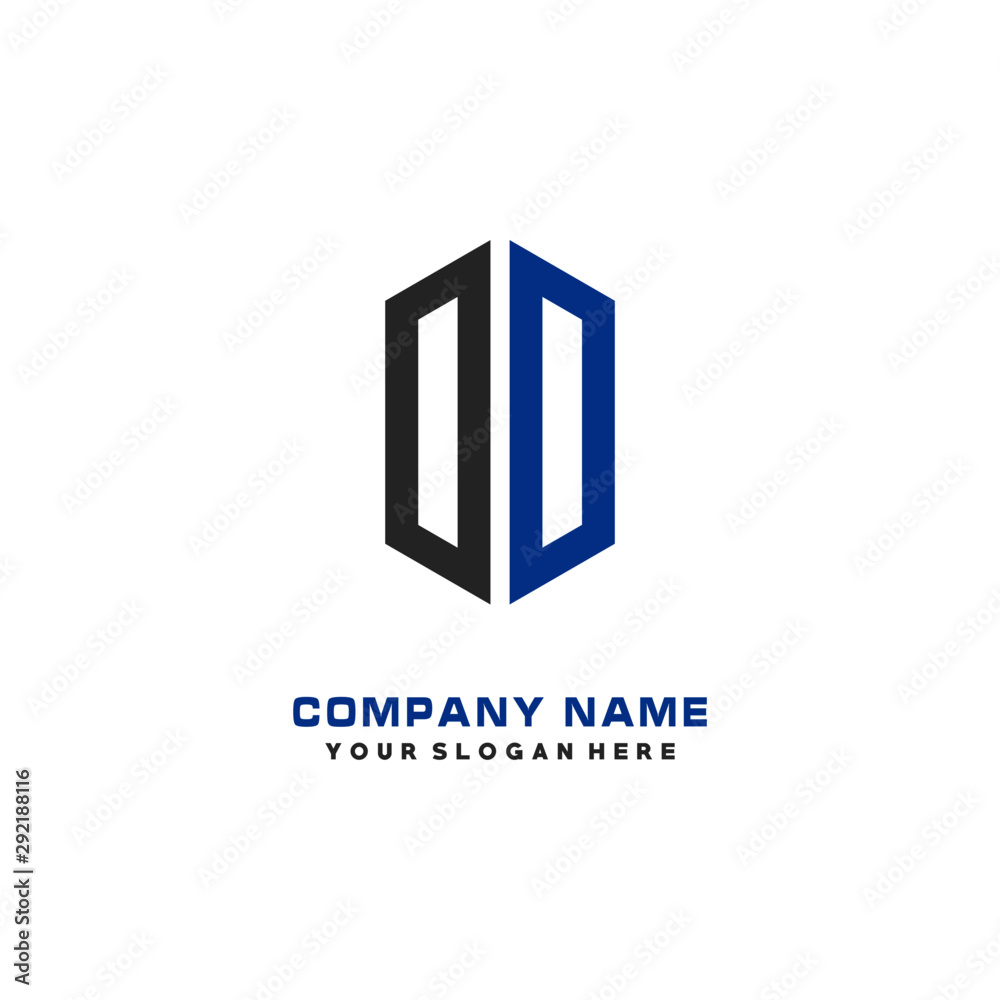 OO Initial Letter Logo Hexagonal Design, initial logo for business, OO Initial Letter Logo Hexagonal Design, initial logo for business,