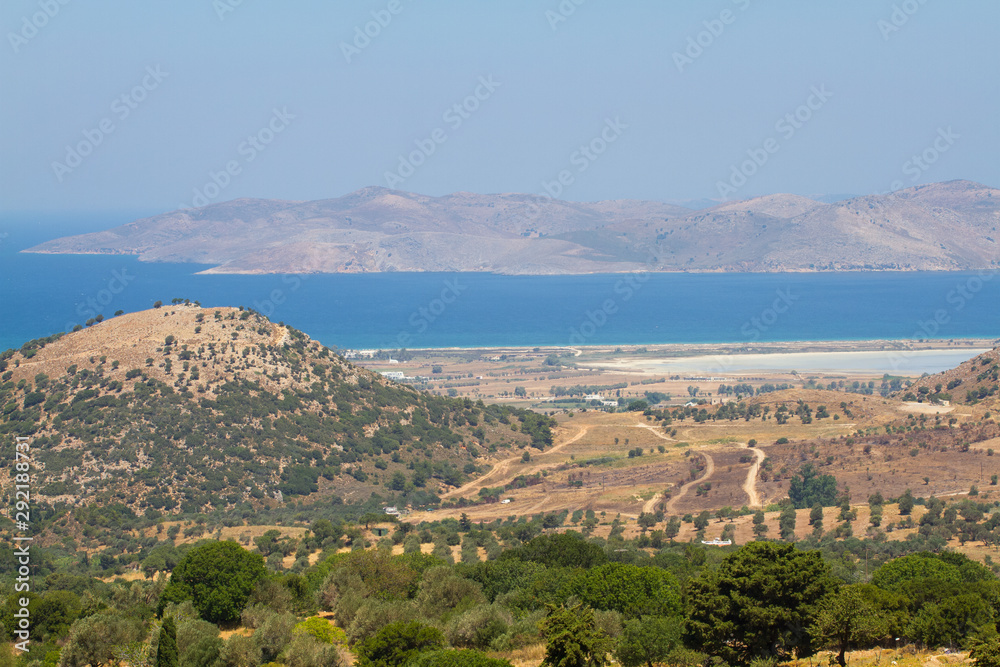 View to Kos island, Greece.