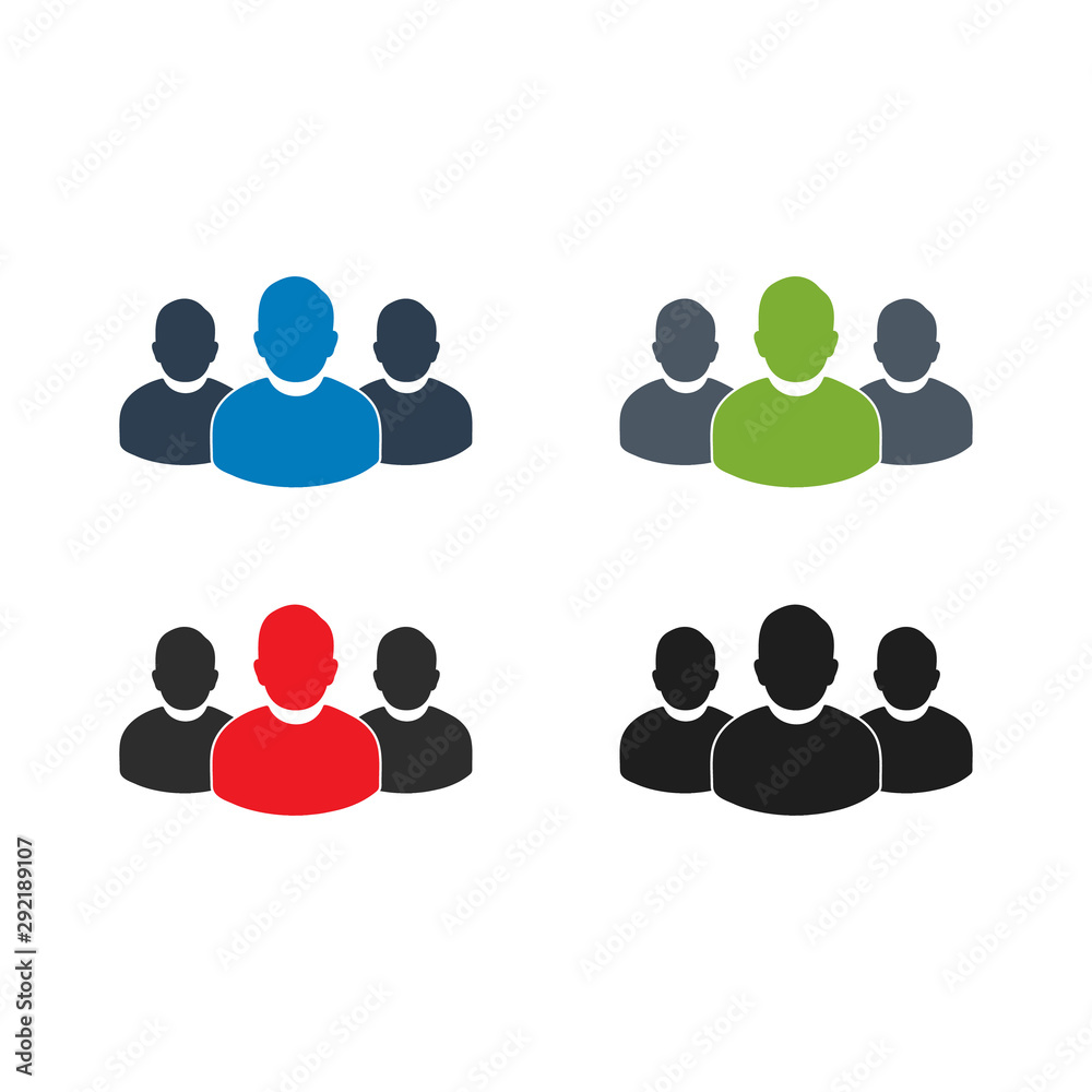 Team work icon set. Flat style vector EPS. Team work icon set. Flat style vector EPS.