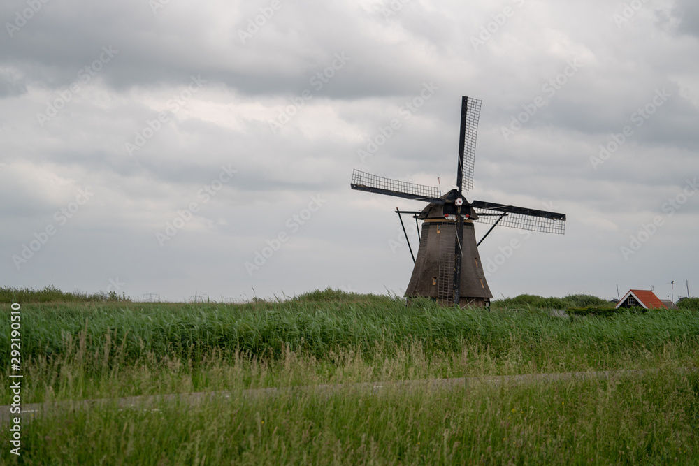 Windmühle in Holland Kinderdijk 