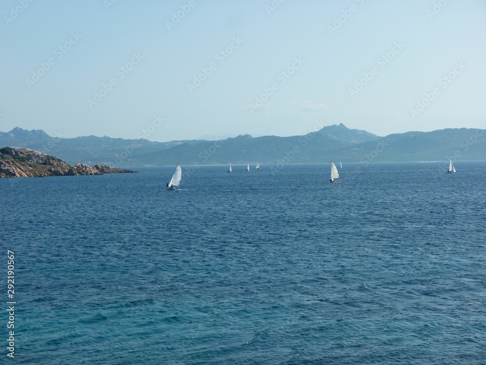 sailboats on the sea