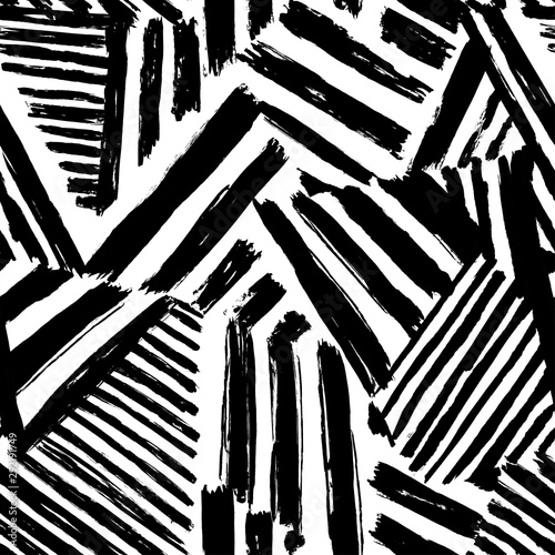 Dazzle camouflage seamless abstract pattern photo