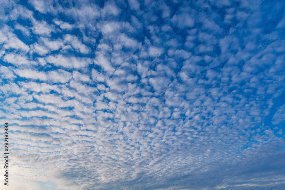 Amazing cloudscape on the sky at evening time.