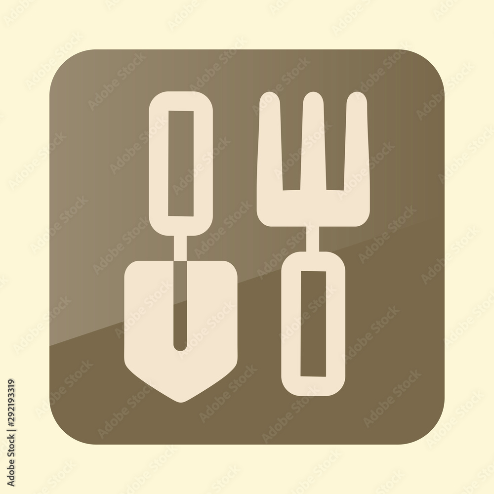 Garden tool flat vector icon Garden tool flat vector icon