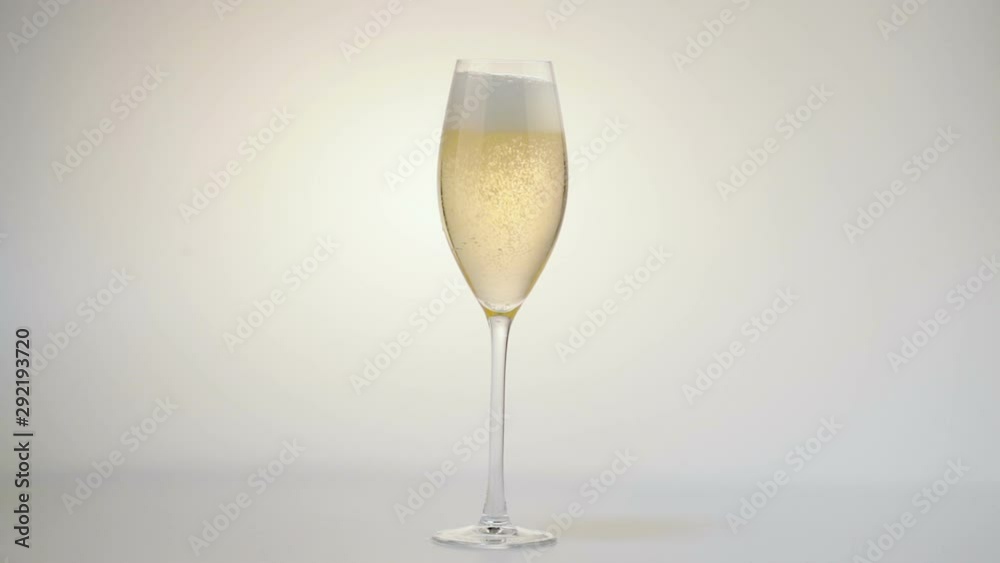 champagne Poured Into Glass champagne Poured Into Glass