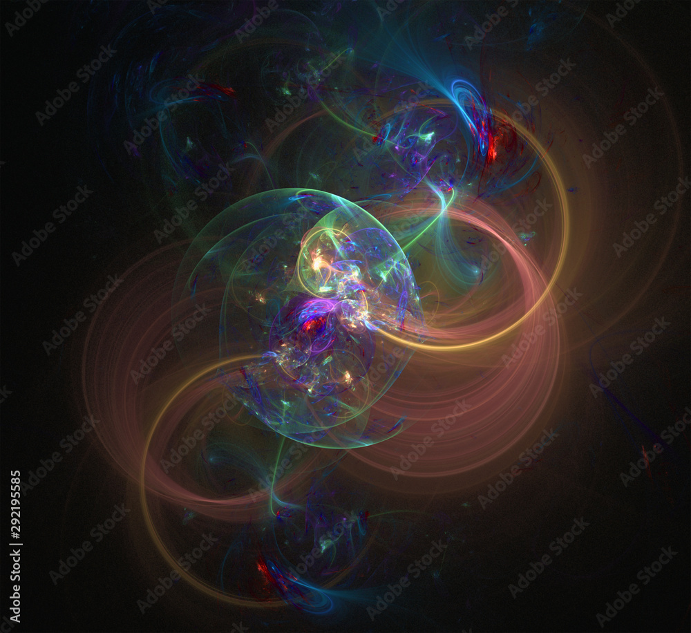 Multicolor fractal  3d design abstract background  for multiple projects like science, music,art,spiritual, technology, Christmas and happy new year  cards and invitations, print, calendar, decor ,