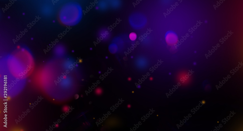 Lens flare particles abstract background