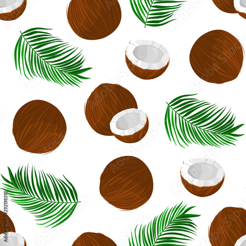 pattern with coconut