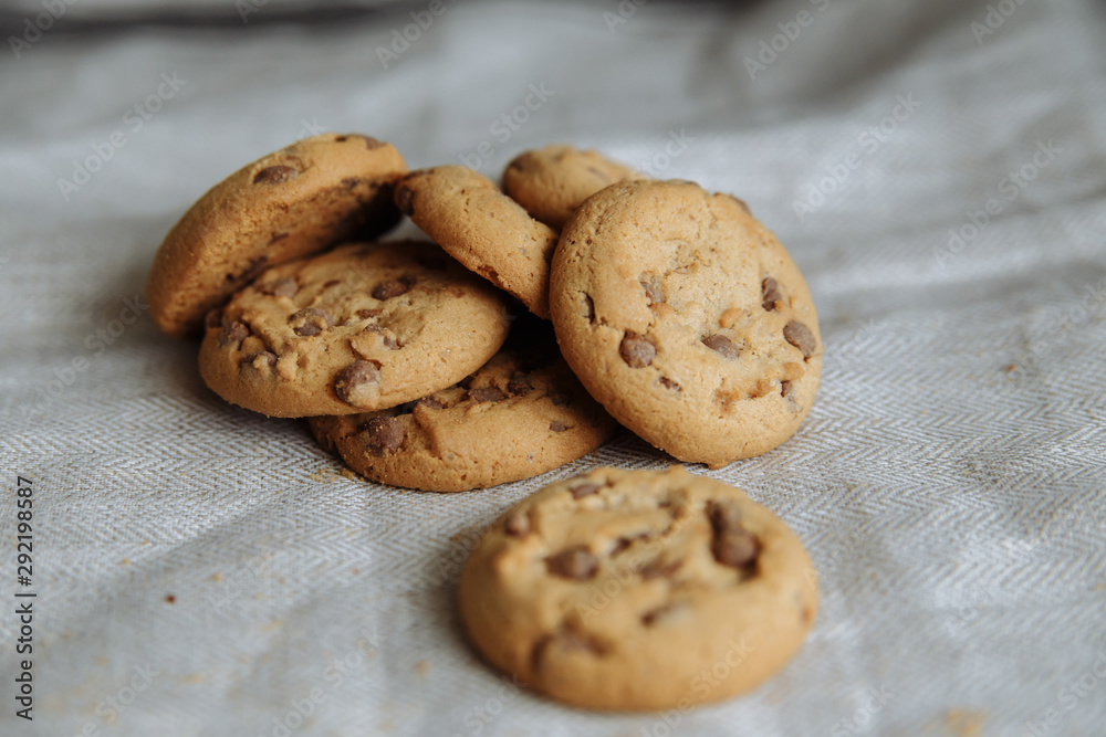 cookies on light tablecloth cookies on light tablecloth