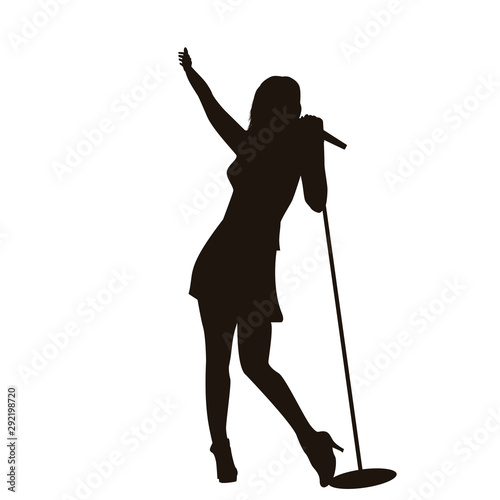 Singer Silhouette