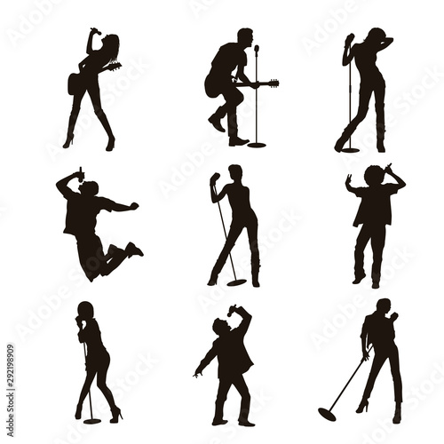 Singer Silhouettes