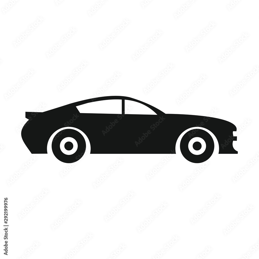 Car icon in flat style. Vector symbol Car icon in flat style. Vector symbol