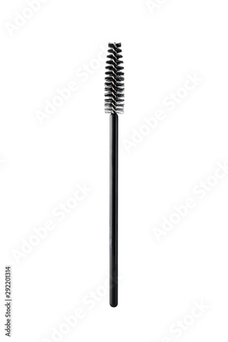 black eyelash brush isolated on white background