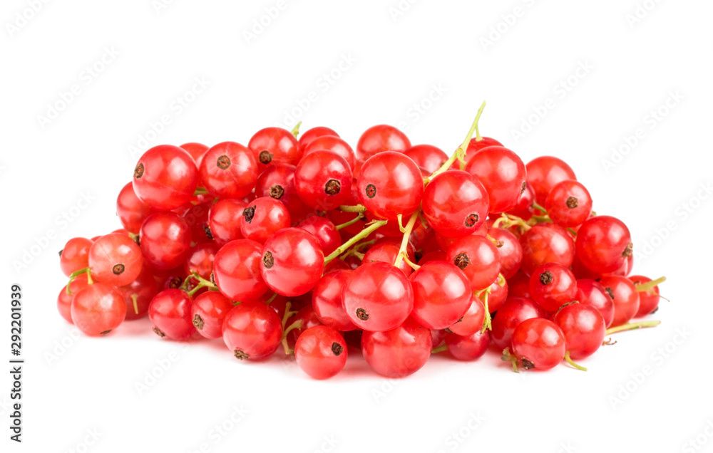 Currant berries isolated on white background