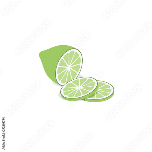 Lime Vector 3d isometric, color web icons set, new flat style. Creative illustration design, idea for infographics.