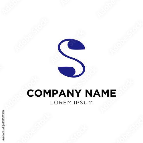 initial logo s business vector design 