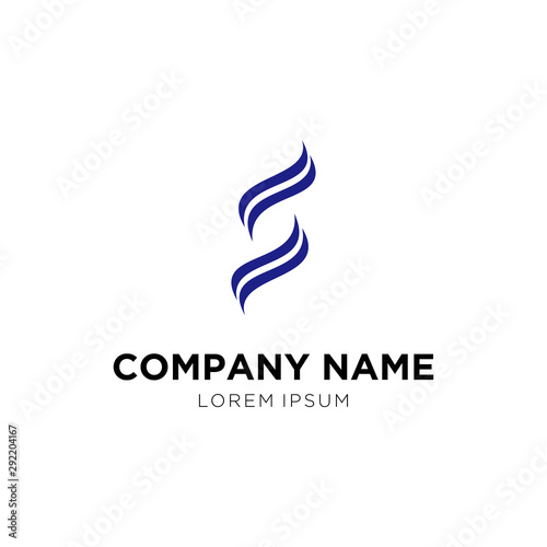 initial logo s business vector design 