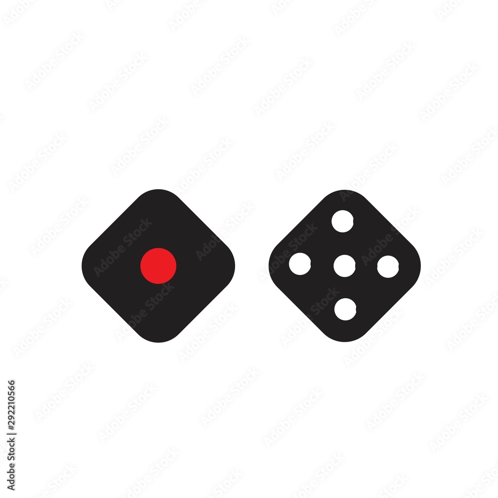 dice icon template vector dice icon template vector