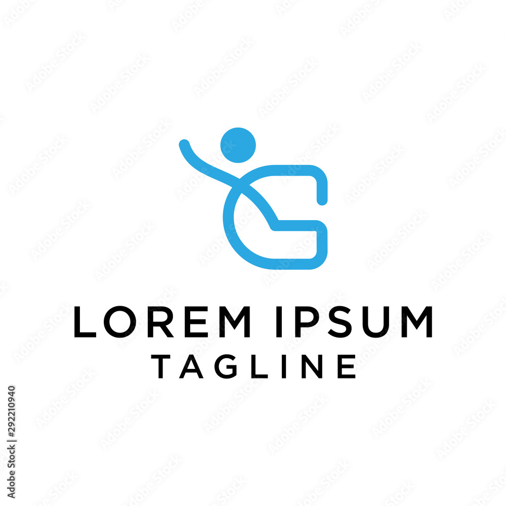 initial G letter logo template with human design,vector logo for business corporate, element , Abstract, fitness, health, coach, illustration design initial G letter logo template with human design,vector logo for business corporate, element , Abstract, fitness, health, coach, illustration design