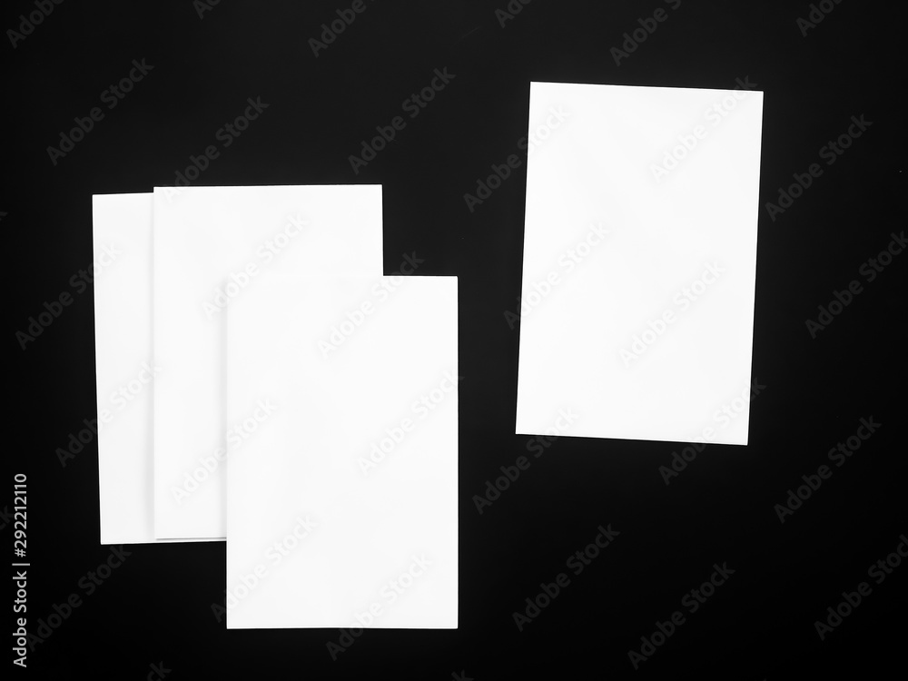 blank sheet of paper on black background blank sheet of paper on black background