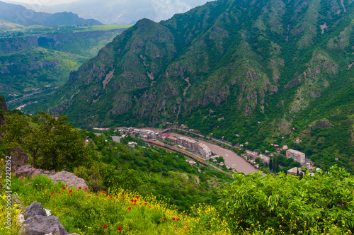 The Debed river canyon with beautiful mountains, Armenia