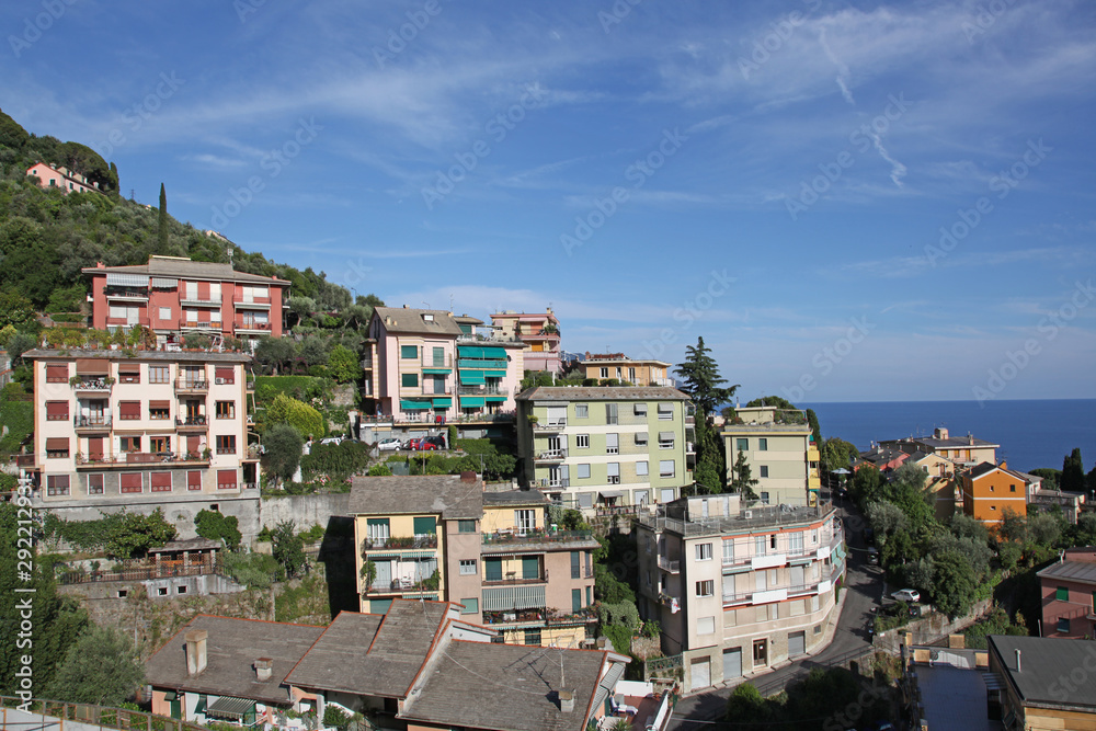 Italy. Cinque Terre. Bogliasco. City view