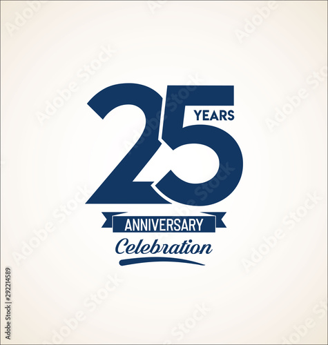 anniversary blue template background