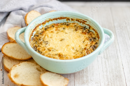 Creamy Baked Spicy Spinach Cheese Dip