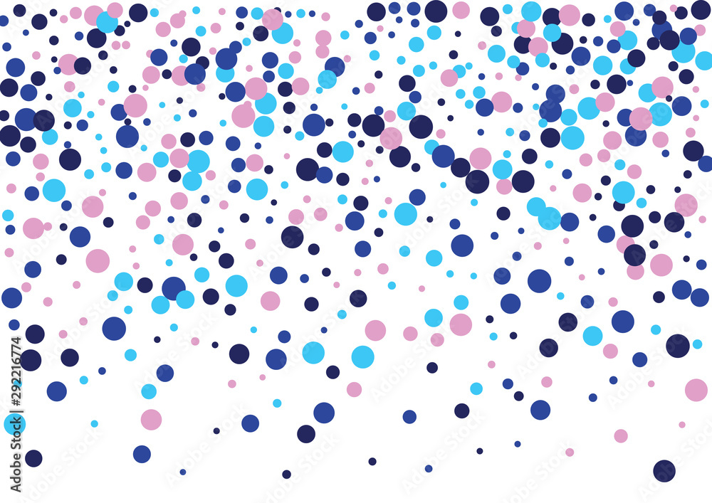 Festive color round confetti background. Abstract frame confetti texture for holiday, postcard, poster, website, carnivals, birthday and children's parties. Cover confetti mock-up. Wedding card layout