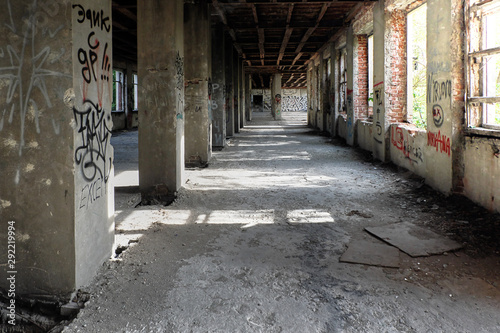 Corridor in an abandoned building