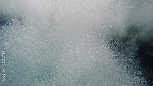 Foam in the water