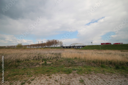The Zuidplaspolder in Moordrecht at the Vijfde tochtweg. This area is 21 feet below sealevel . photo
