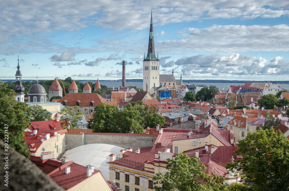 City of Tallinn, Estonia skyline