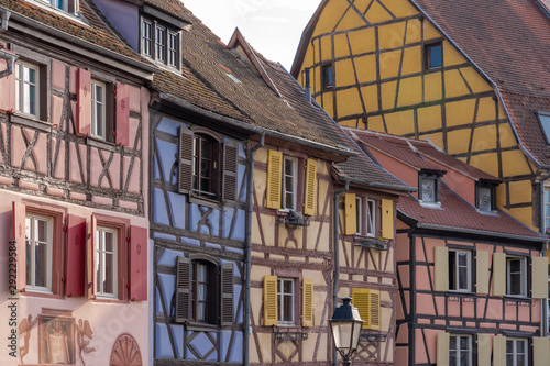 Colmar, France - 09 16 2019: Colorful facades in the little Venice