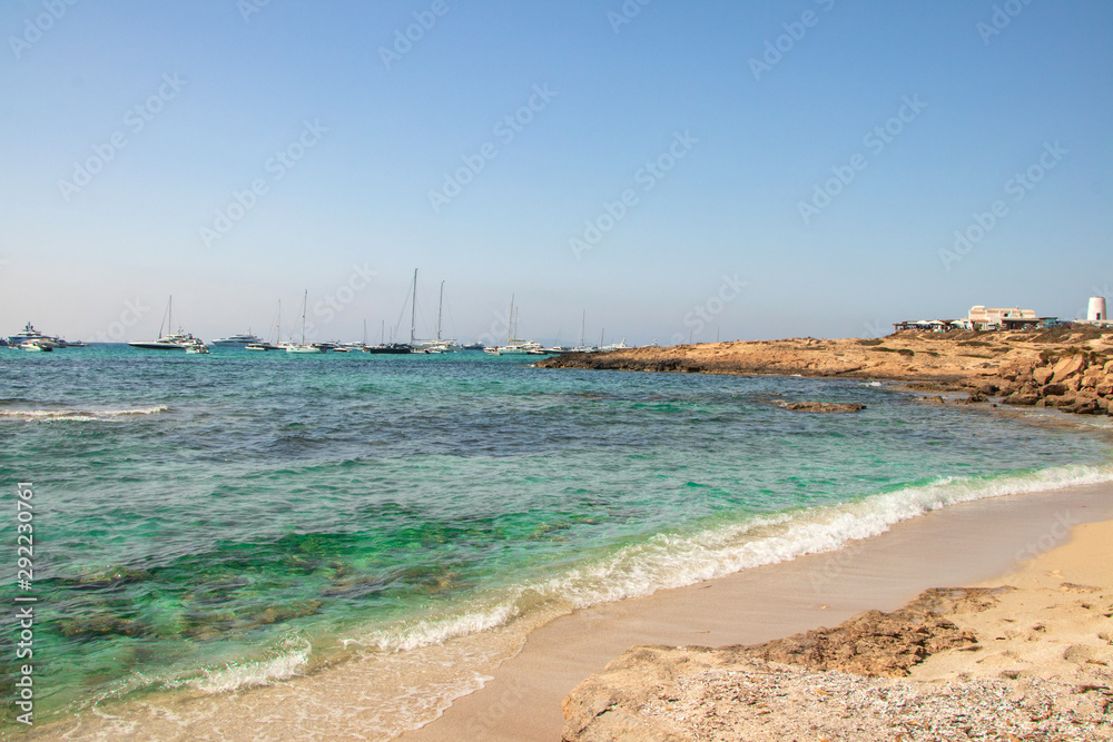 beach and sea summertime-Formentera