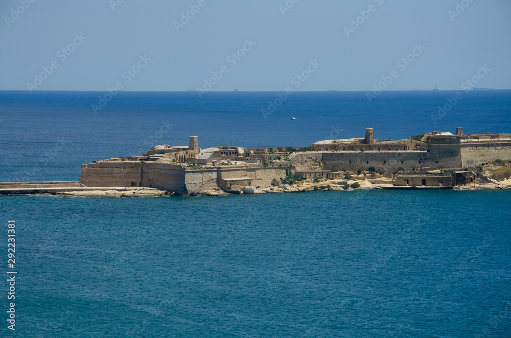 Place there Game of thrones was filming, famous location. View on Fort Ricasoli in Malta. Place there Game of thrones was filming, famous location. View on Fort Ricasoli in Malta.
