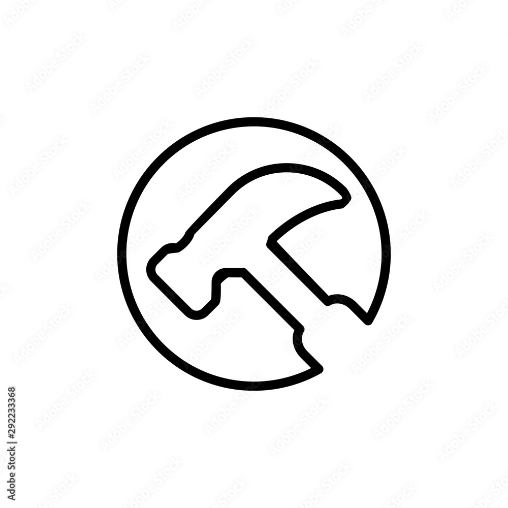 hammer icon trendy hammer icon trendy