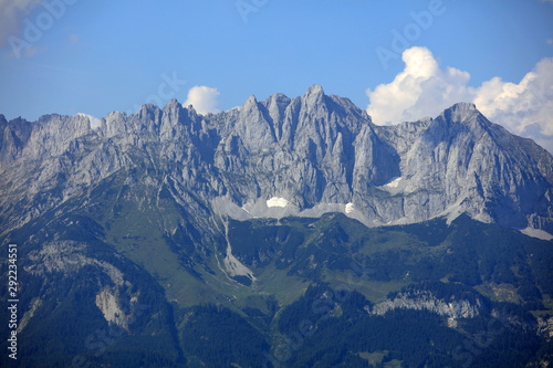 Wilder Kaiser mit Kaisergebirge in Tirol. Österreich