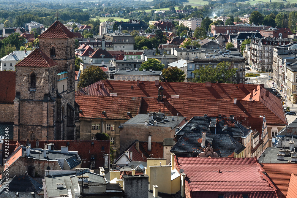 Miasto Kłodzko - panorama - obrazy, fototapety, plakaty 