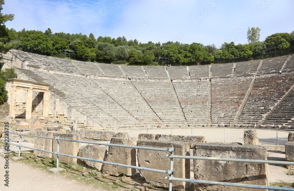the ancient theater of Epidaurus Argolis Greece