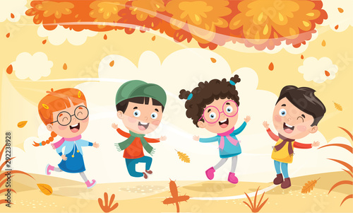 Vector Illustration Of Autumn Season