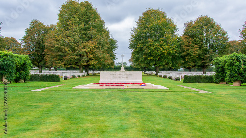 Bayeux War Cemetery is the largest Second World War cemetery of Commonwealth soldiers in France, located in Bayeux, Normandy. photo