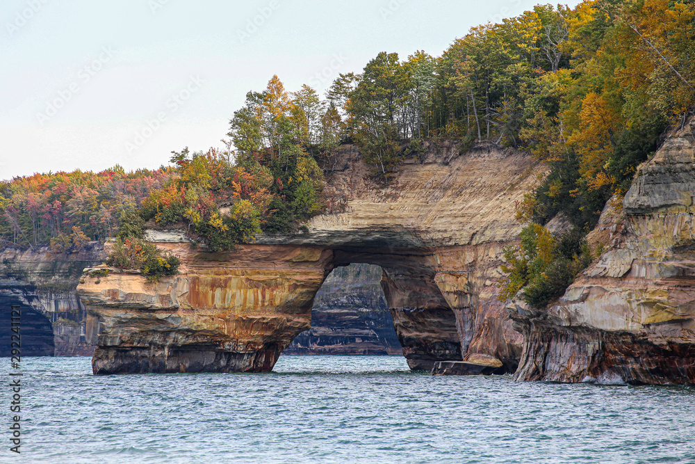 Pictured Rocks National Lakeshore in the south shore of Lake Superior in Michigan’s Upper Peninsula. Pictured Rocks National Lakeshore in the south shore of Lake Superior in Michigan’s Upper Peninsula.