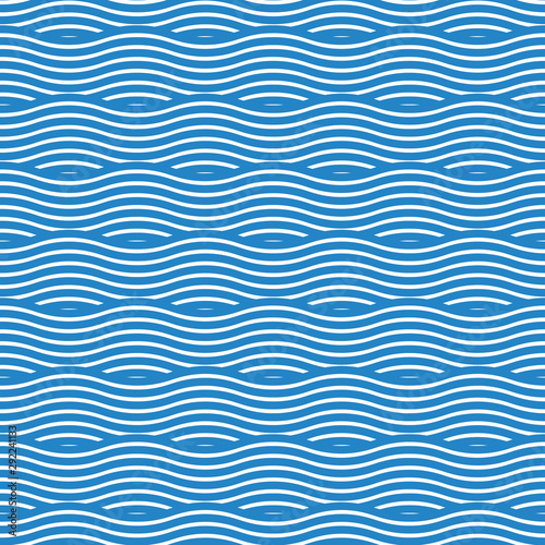 Seamless ocean wave pattern texture background