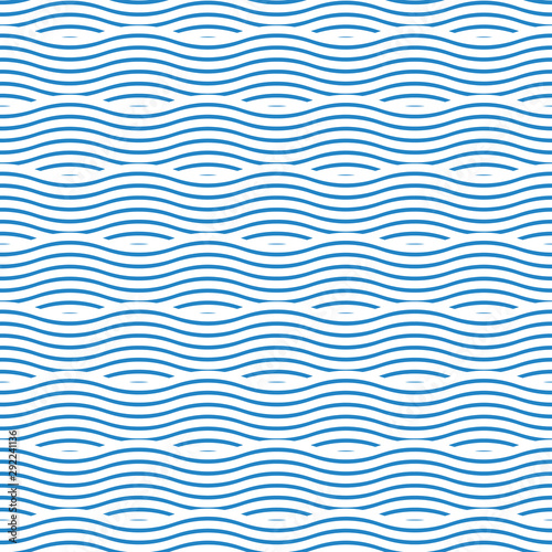 Seamless ocean wave pattern texture background