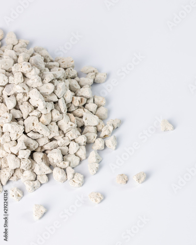 White isolated gravels for hookah aroma