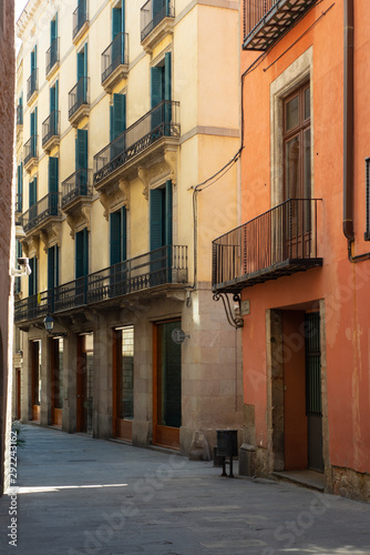 Colorful street in Barcelona