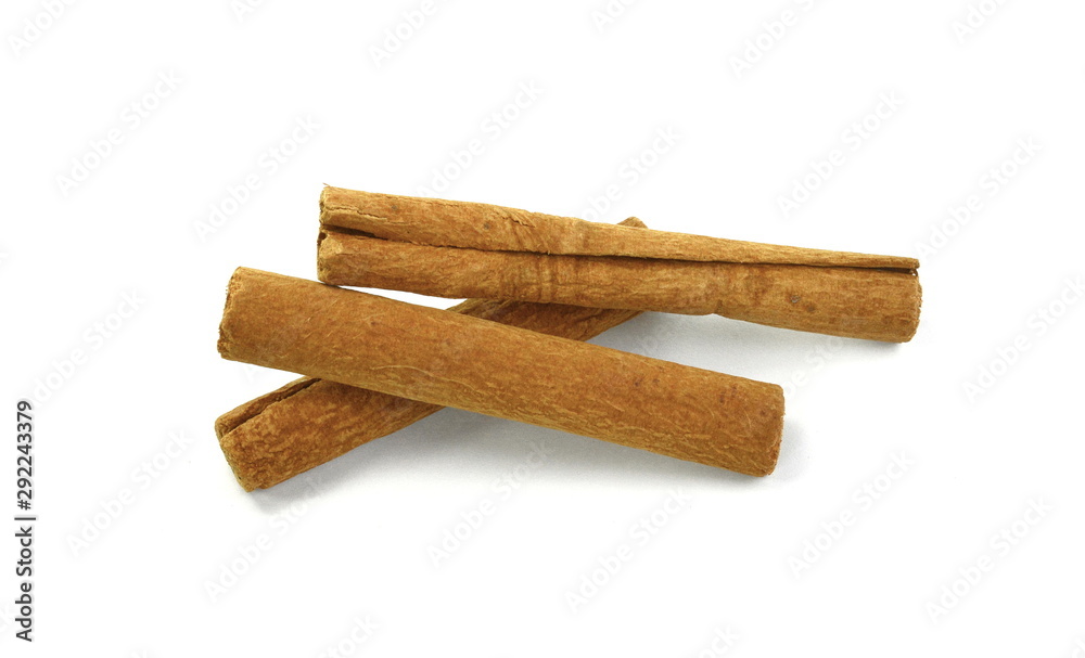 Cinnamon sticks isolated on white background with shadow. Spice Cinnamon sticks. Cinnamon sticks isolated on white background with shadow. Spice Cinnamon sticks.